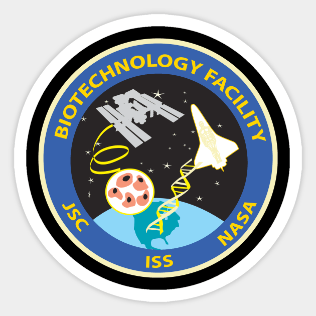 NASA's Biotechnology Facility Logo Sticker by Spacestuffplus